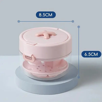 ✈️Travel Retainer Cleaner Case with Mirror & Drain Tray