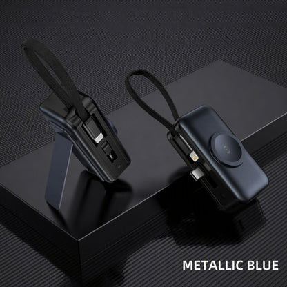 ⚡3-in-1 foldable rechargeable portable power bank