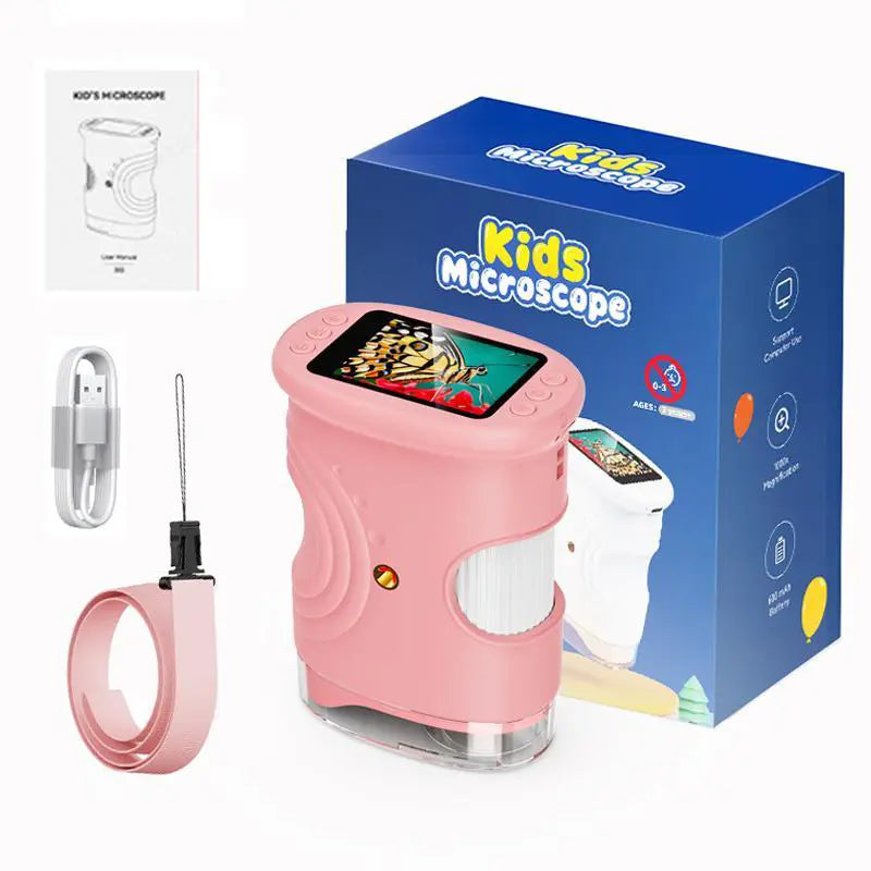 Kids Microscope with Camera & 1000X Zoom – STEM Gift
