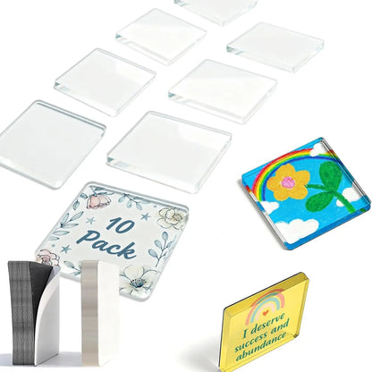 Clear Acrylic DIY Fridge Magnets Kit for Crafts & Decor