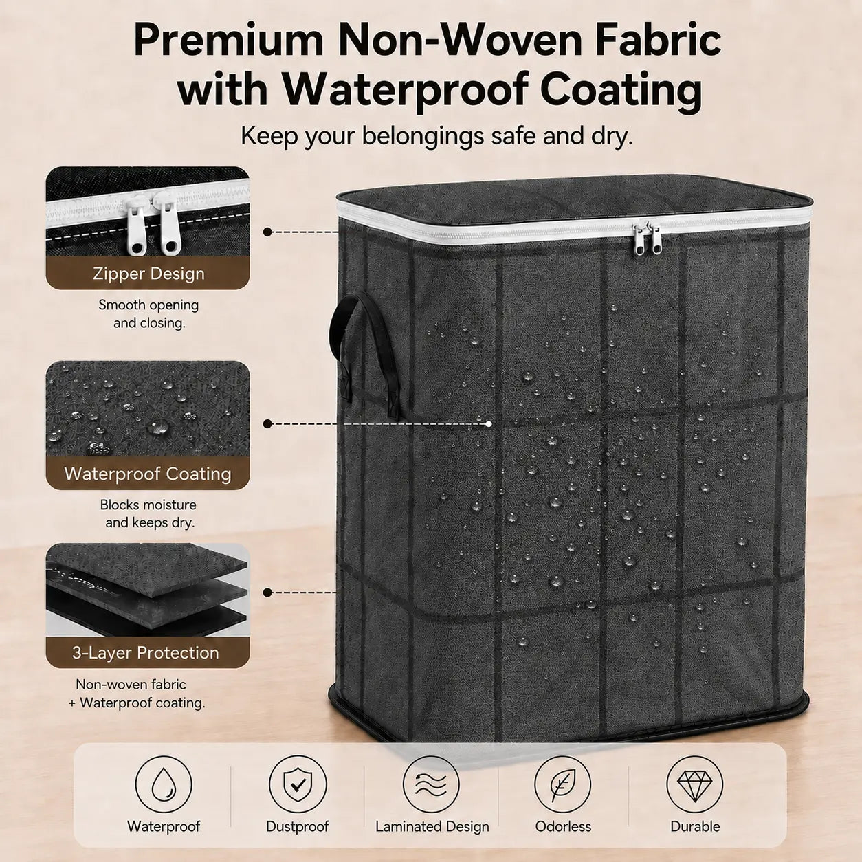 Extra Large Heavy Duty Storage Bag with Handles