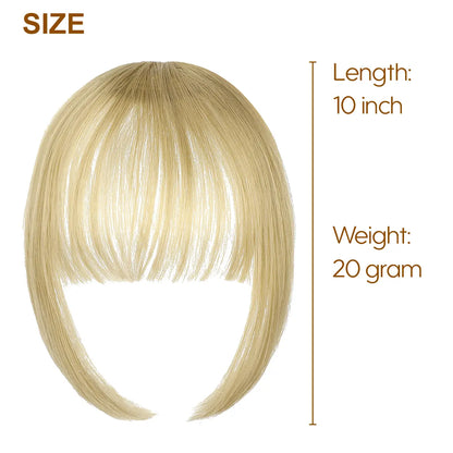 Clip-in Air Bangs - Lightweight Synthetic Hair Extensions