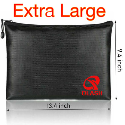 🔥Large Fireproof Document Bag🔒 - Water Resistant Storage🏠