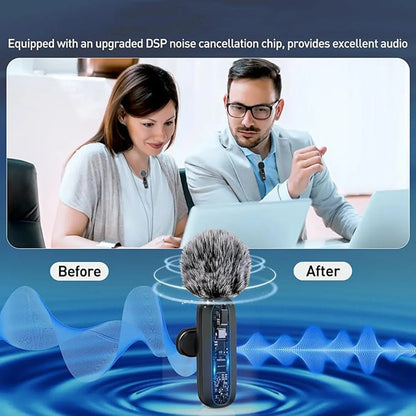 Wireless Lavalier Microphone for iPhone & Android