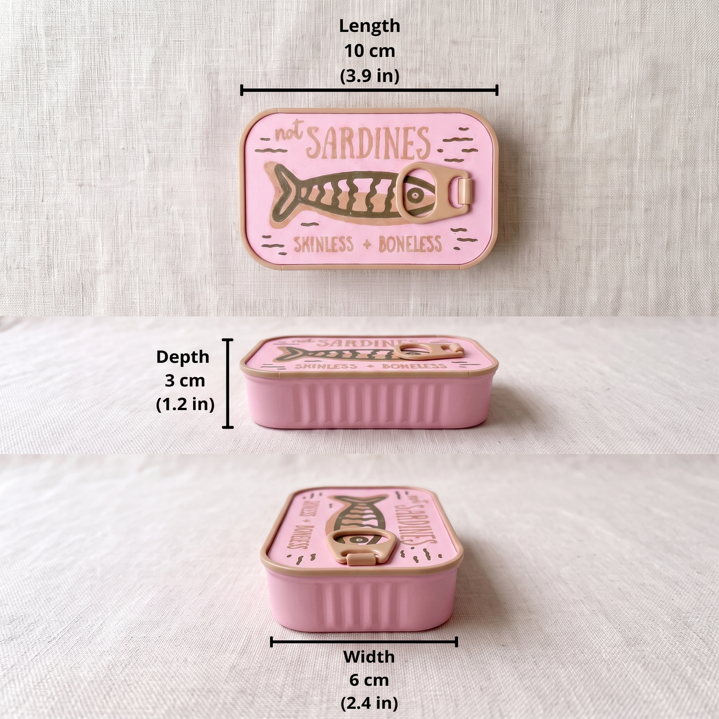 🐟 Sardine Jewelry Travel Case – Cute Fish Tin Organizer for Rings, Earrings & Necklaces